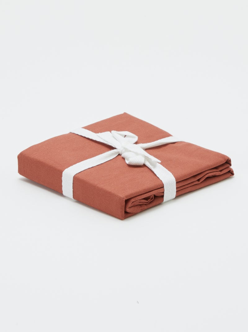 Taie d'oreiller unie - Kiabi Home Rouge - Kiabi