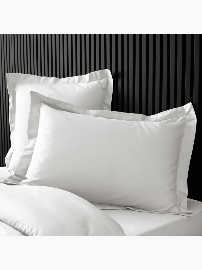 Taie d'oreiller unie 100% Percale de Coton ORIGINE Blanc - Kiabi