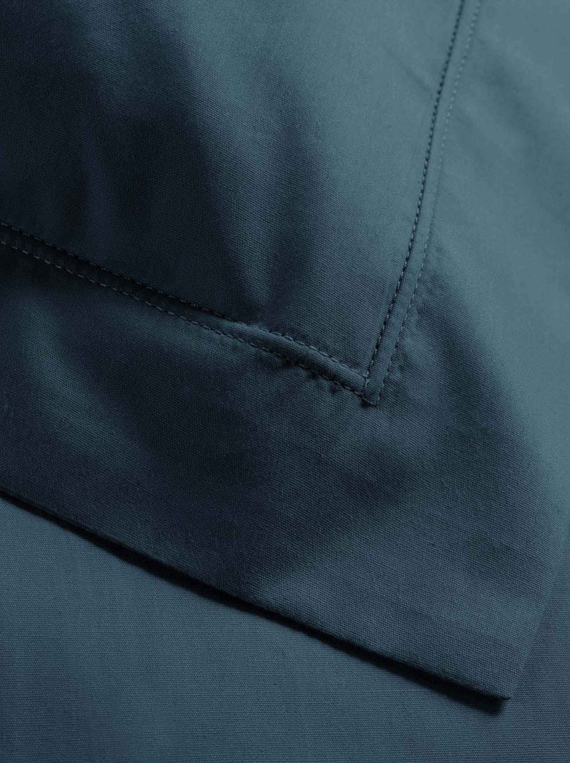 Taie d'oreiller unie 100% Percale de Coton ORIGINE Bleu foncé - Kiabi