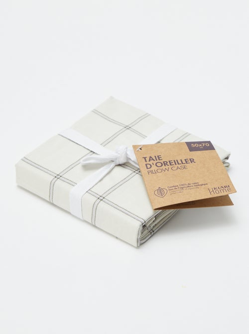 Taie d'oreiller unie (50 x 70 cm) - Kiabi Home - Kiabi
