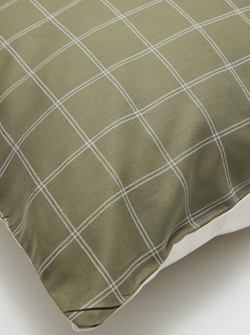 Taie d'oreiller unie (50 x 70 cm) - Kiabi Home Kaki - Kiabi