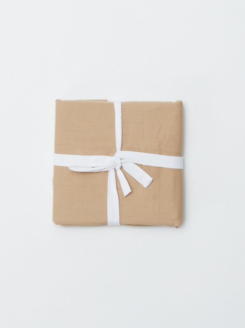 Taie d'oreiller unie 63 x 63 cm - Kiabi Home Beige - Kiabi