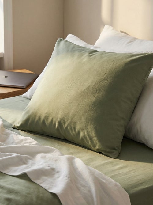 Taie d'oreiller unie 63 x 63 cm - Kiabi Home - Kiabi Taie d'oreiller unie 63 x 63 cm - Kiabi Home - Kiabi