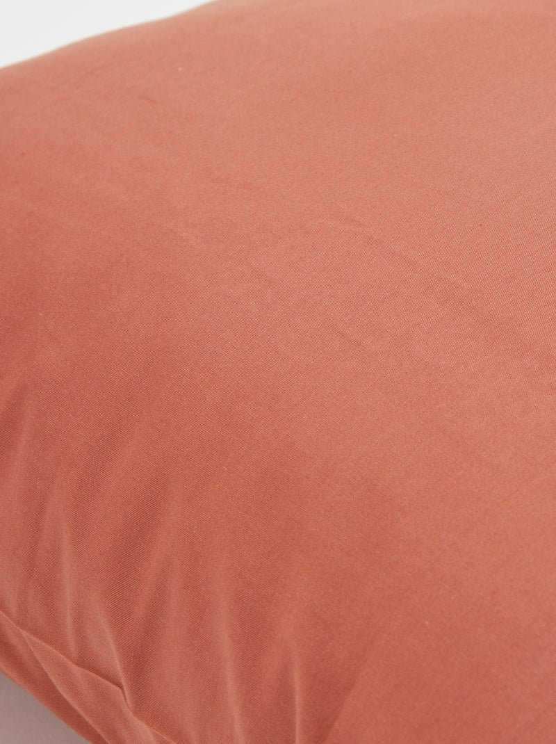 Taie d'oreiller unie 63 x 63 cm- Kiabi Home Rouge - Kiabi