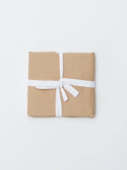 Taie d'oreiller unie 63 x 63 cm en coton - Kiabi Taie d'oreiller unie 63 x 63 cm en coton - Kiabi