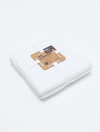 Taie d'oreiller unie 63 x 63 cm en coton