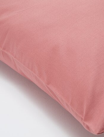 Taie d'oreiller unie 63 x 63 cm en coton