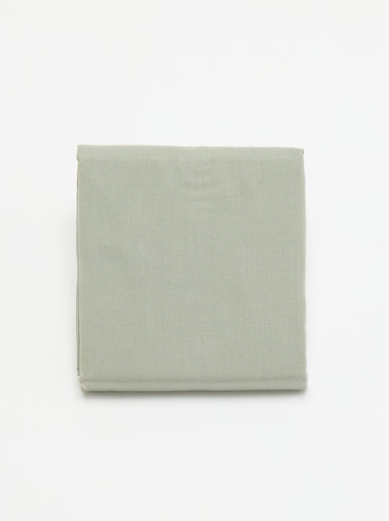 Taie d'oreiller unie 63 x 63 cm en coton Vert - Kiabi
