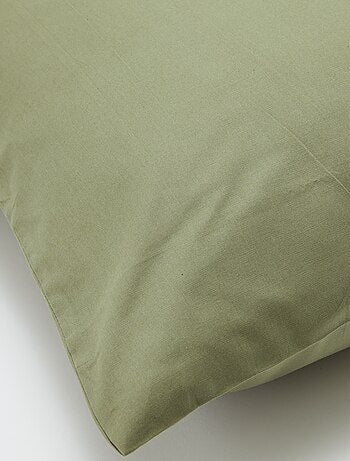 Taie d'oreiller unie 63 x 63 cm en coton
