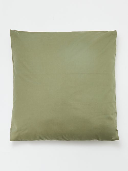 Taie d'oreiller unie 63 x 63 cm en coton - Kiabi Taie d'oreiller unie 63 x 63 cm en coton - Kiabi