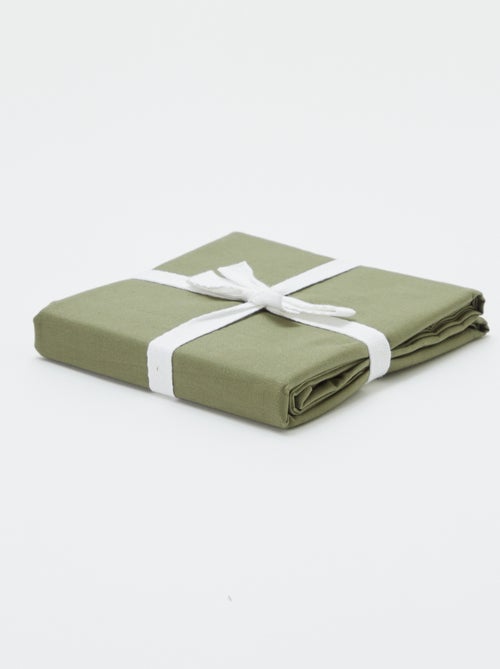 Taie d'oreiller unie 63 x 63 cm en coton - Kiabi Taie d'oreiller unie 63 x 63 cm en coton - Kiabi