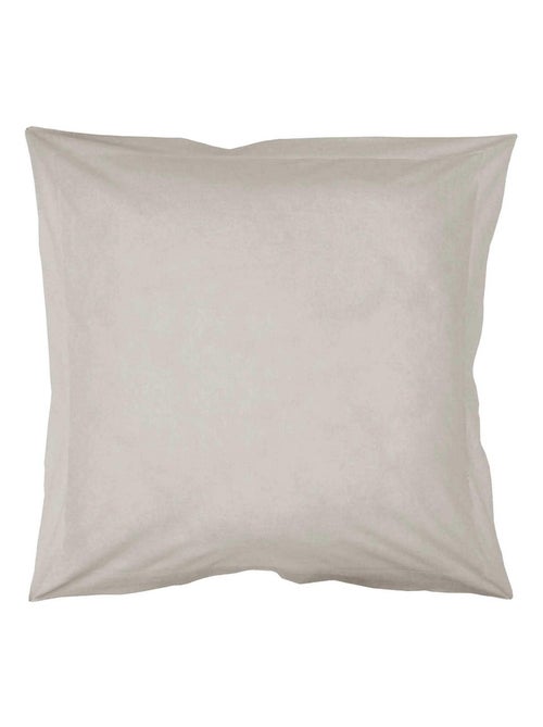Taie d'oreiller unie en coton bio - Kiabi