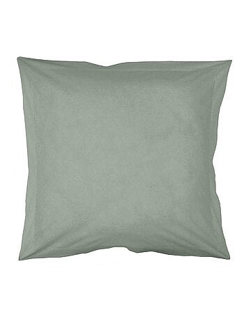 Taie d'oreiller unie en coton bio