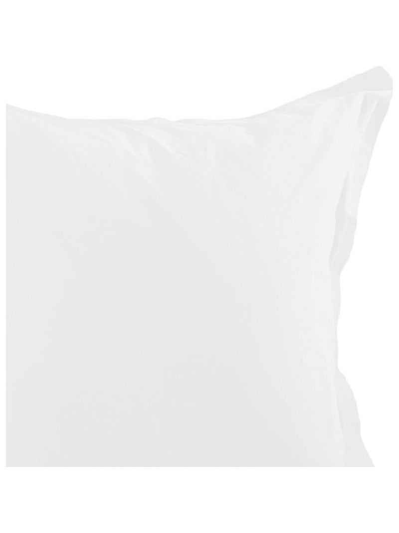 Taie d'oreiller unie en coton Blanc - Kiabi