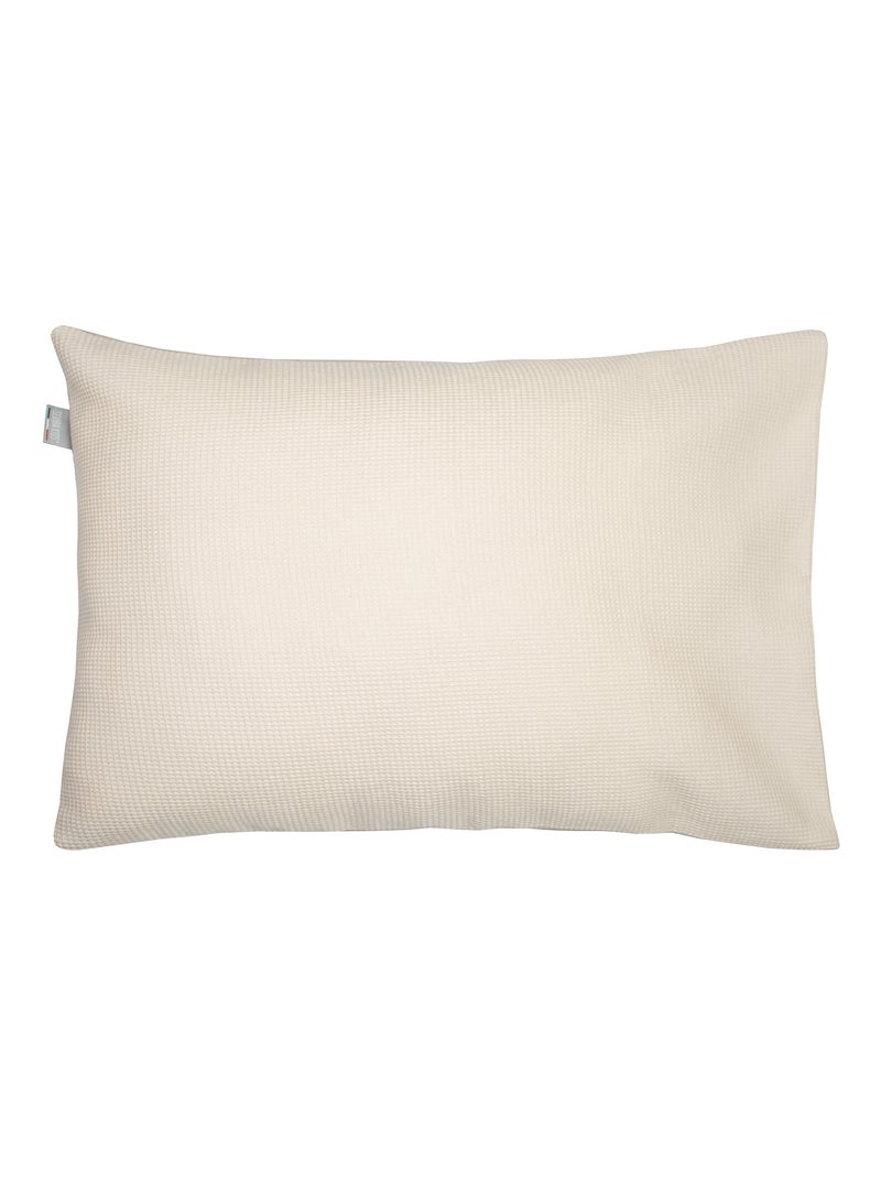 Taie d'oreiller unie en coton nid d'abeille SEVIRA KIDS Beige - Kiabi