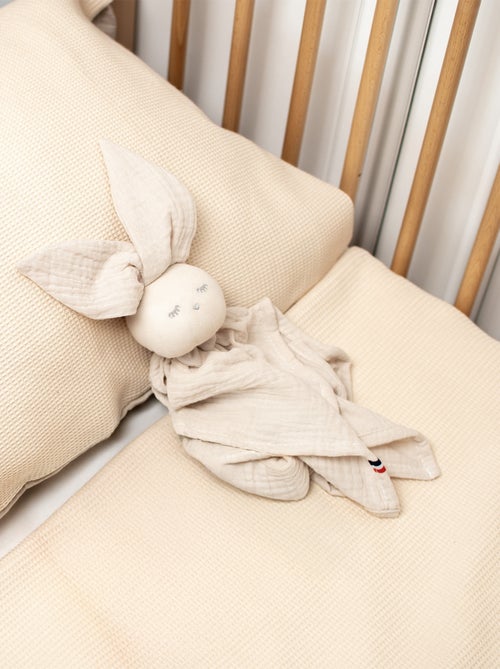 Taie d'oreiller unie en coton nid d'abeille SEVIRA KIDS - Kiabi