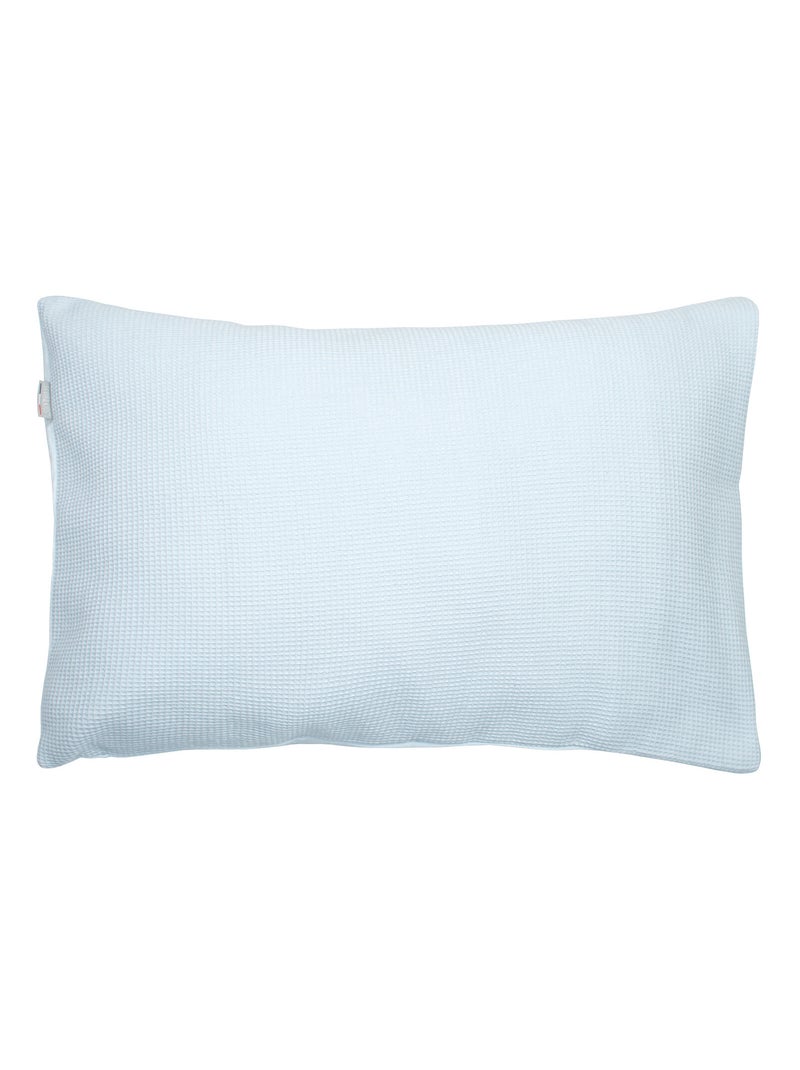 Taie d'oreiller unie en coton nid d'abeille SEVIRA KIDS Bleu - Kiabi