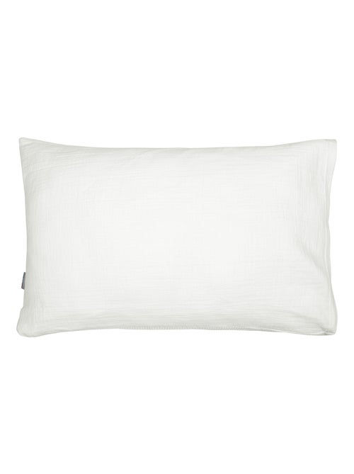 Taie d'oreiller unie en coton nid d'abeille SEVIRA KIDS - Kiabi