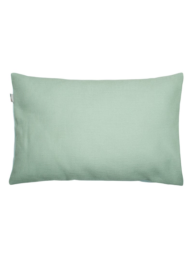 Taie d'oreiller unie en coton nid d'abeille SEVIRA KIDS Vert - Kiabi