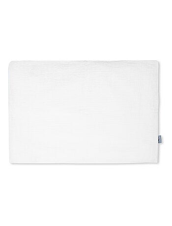 Taie d'oreiller unie en double gaze de coton SEVIRA KIDS