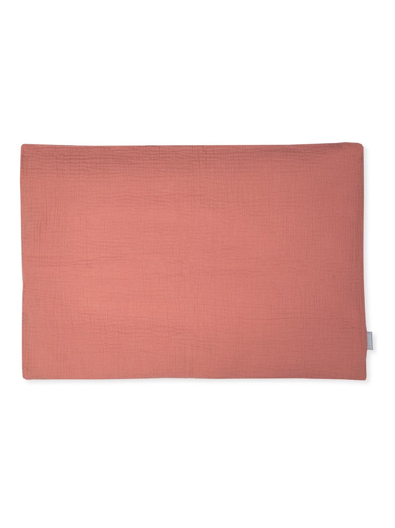Taie d'oreiller unie en double gaze de coton SEVIRA KIDS Marron - Kiabi