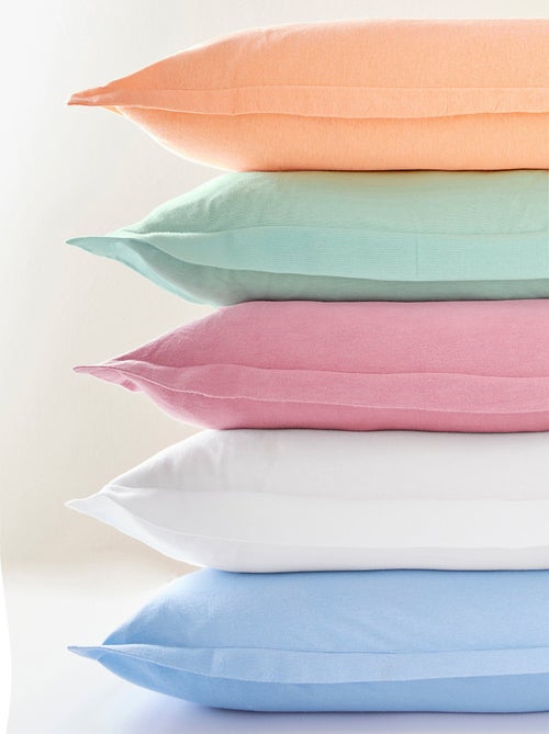 Taie d'oreiller unie flanelle coton 160 g - Afibel - Kiabi