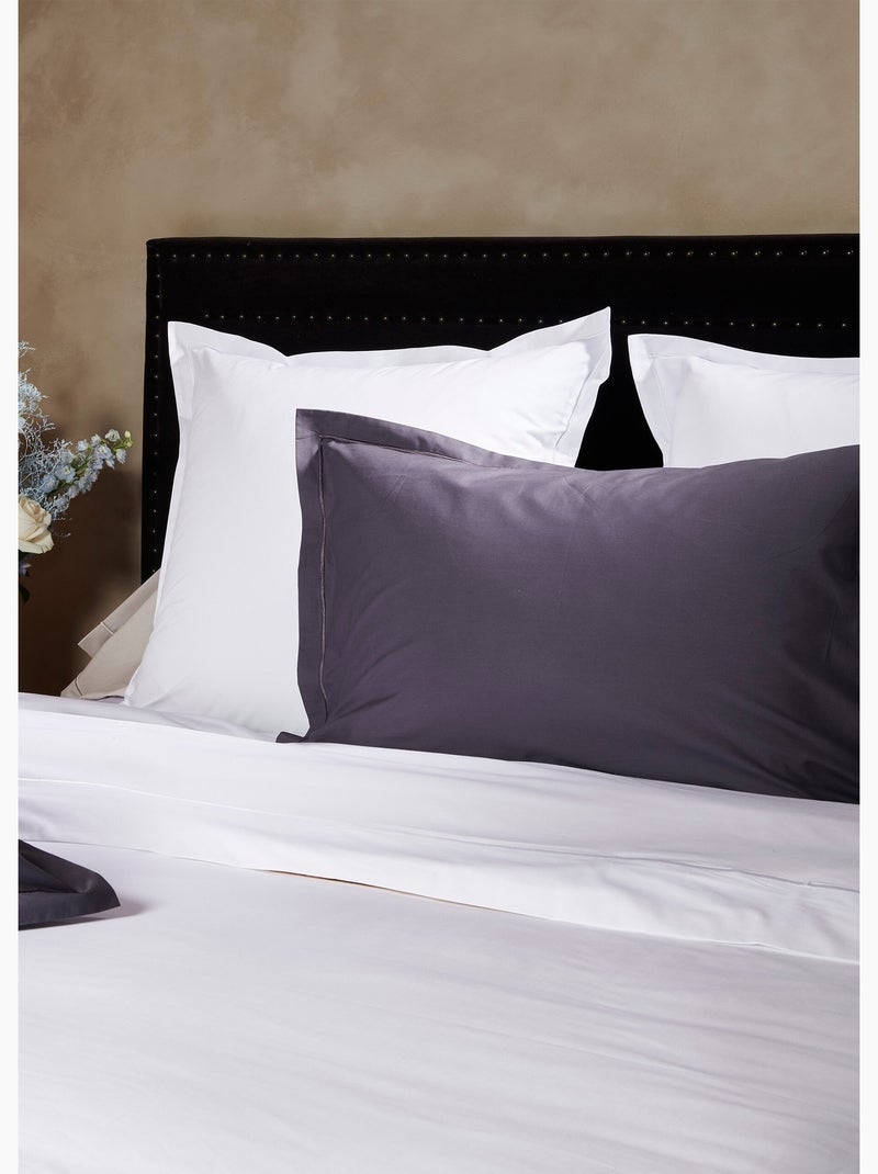 Taie d'oreiller unie percale de coton - Afibel Blanc - Kiabi