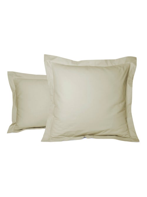 Taie d'oreiller unie percale de coton - Kiabi