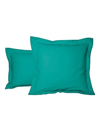 Taie d'oreiller unie percale de coton