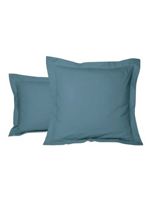 Taie d'oreiller unie percale de coton - Kiabi