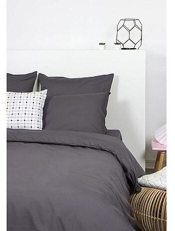 Taie d'oreiller unie polycoton