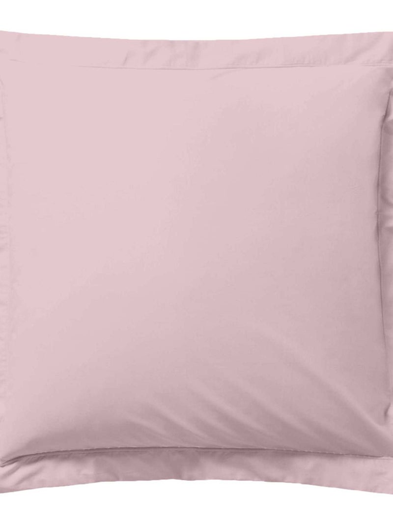 Taie d'oreiller unie vieux rose - Kiabi