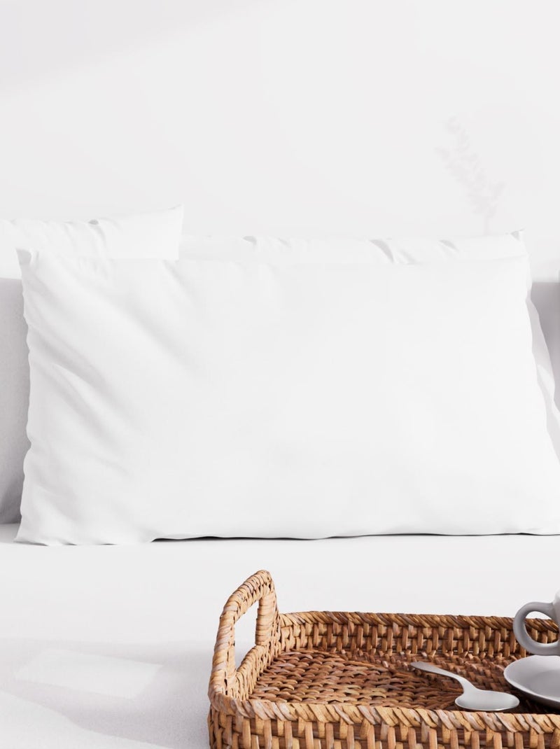 Taie d'oreiller unie ZZZ Blanc - Kiabi