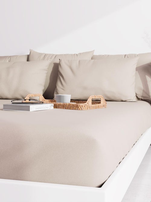 Taie d'oreiller unie ZZZ - Kiabi