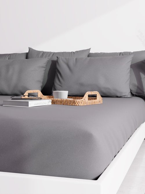 Taie d'oreiller unie ZZZ - Kiabi