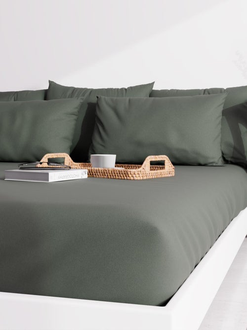 Taie d'oreiller unie ZZZ - Kiabi