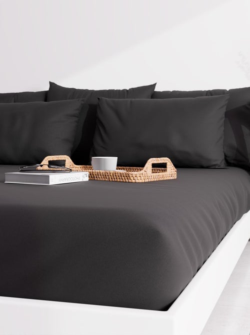 Taie d'oreiller unie ZZZ - Kiabi