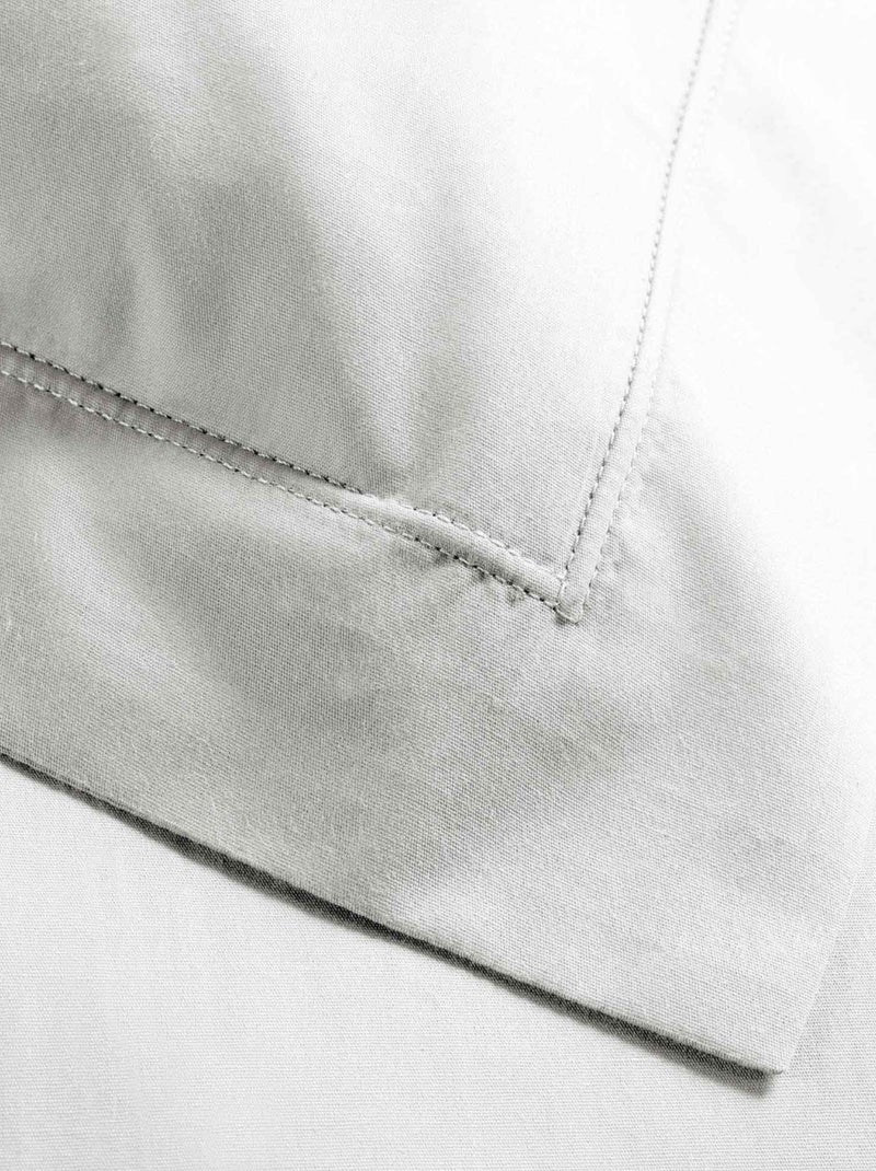 Taie d'oreiller volant plat 100% percale de coton ORIGINE Blanc - Kiabi