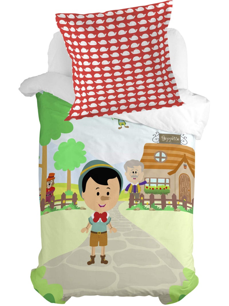 Taie d'oreiller Wooden puppet "Happyfriday" Multicolore - Kiabi