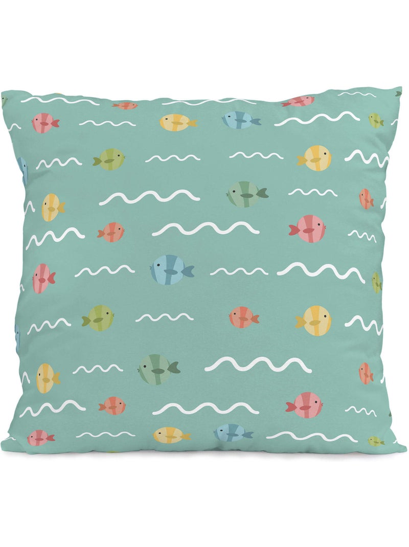 Taie d'oreiller World map "Happyfriday" Multicolore - Kiabi