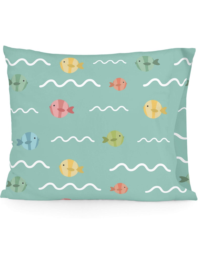 Taie d'oreiller World map "Happyfriday" Multicolore - Kiabi