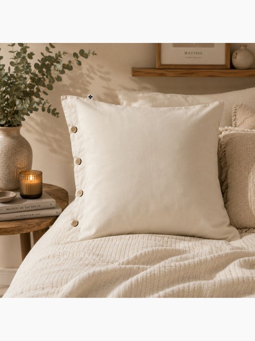 Taie en percale de coton perrine - Kiabi Taie en percale de coton perrine - Kiabi
