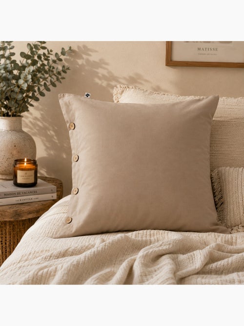 Taie en percale de coton perrine - Kiabi Taie en percale de coton perrine - Kiabi