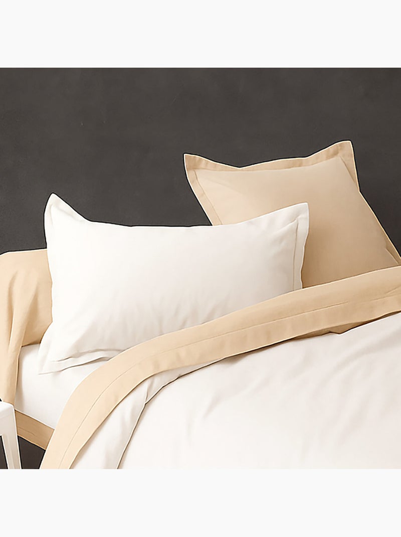 Taie oreiller avec volant 50x70 cm uni Blanc - Kiabi