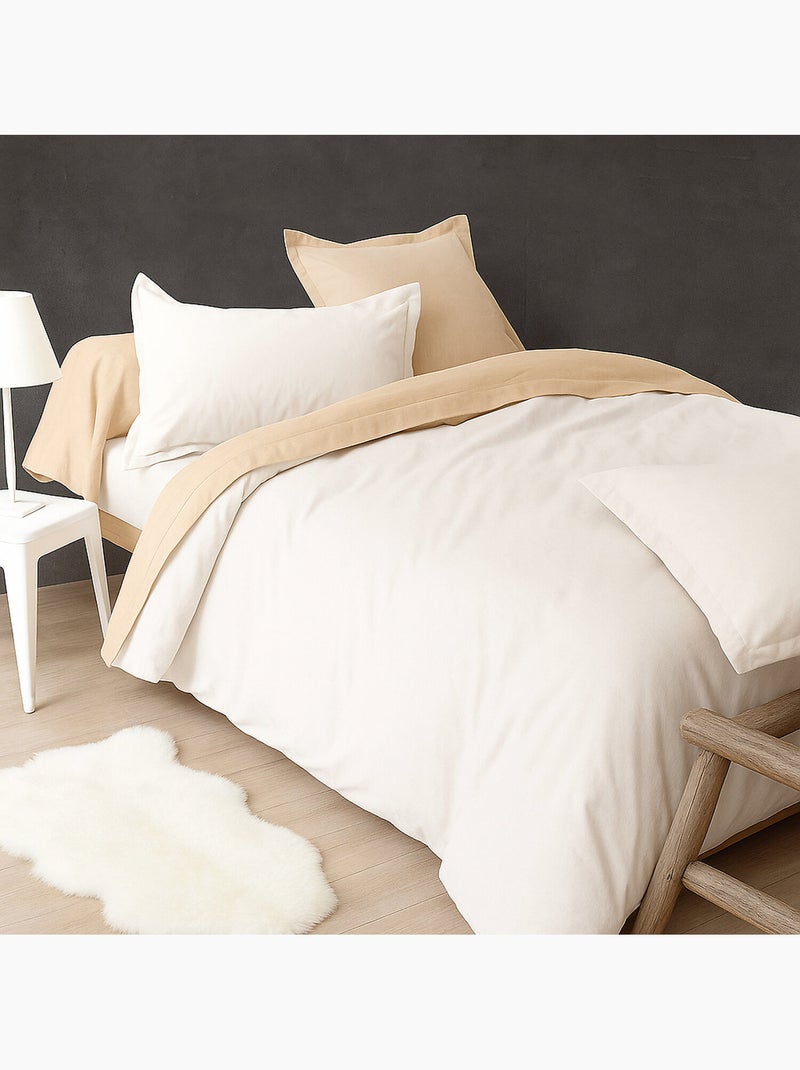 Taie oreiller avec volant 50x70 cm uni Blanc - Kiabi