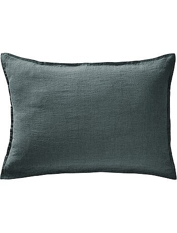 Taie oreiller Lin lave Soline 50 x 70 cm Ardoise