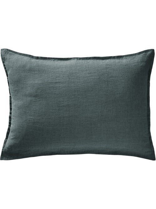 Taie oreiller Lin lave Soline 50 x 70 cm Ardoise - Kiabi Taie oreiller Lin lave Soline 50 x 70 cm Ardoise - Kiabi