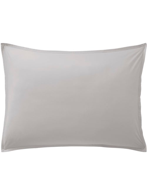 Taie oreiller percale de coton 50 x 70 cm Gris - Kiabi