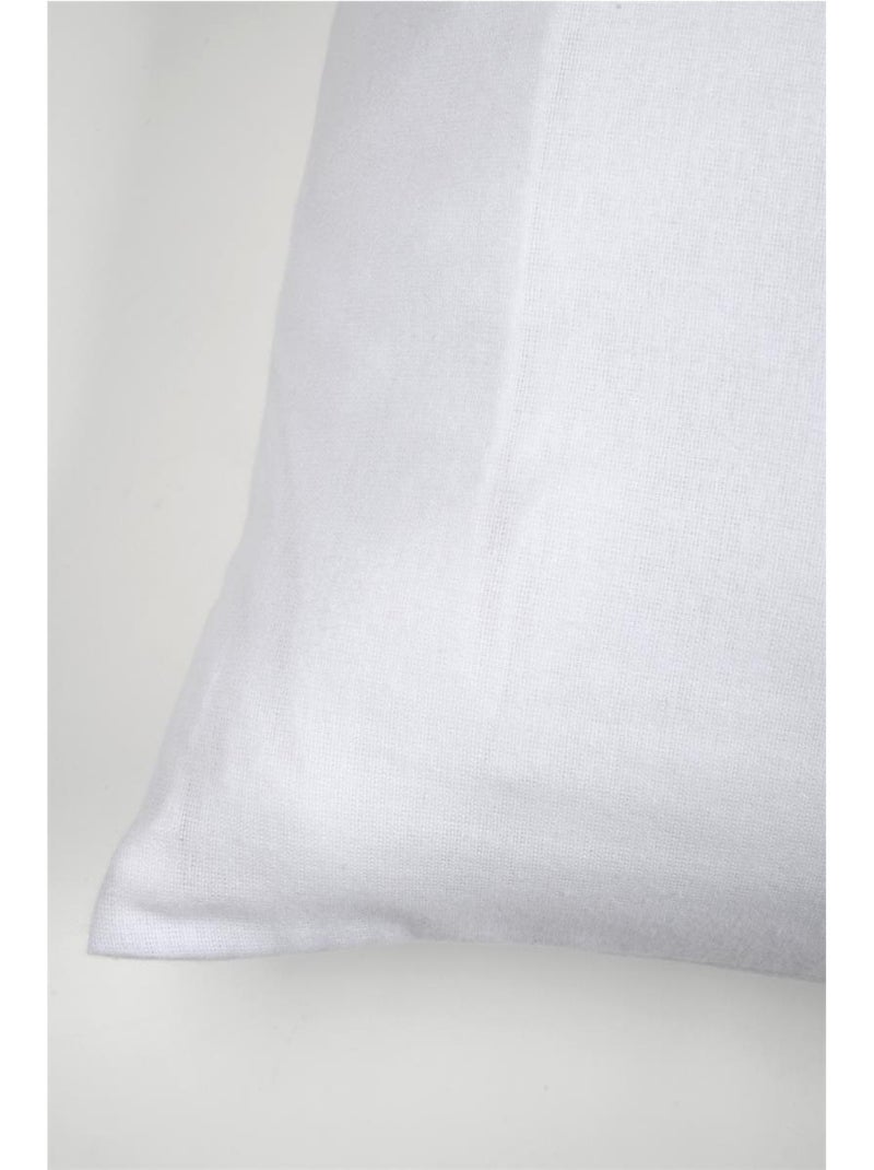 Taie protege oreiller 60 x 60 cm Carlyne anti acarien Blanc - Kiabi