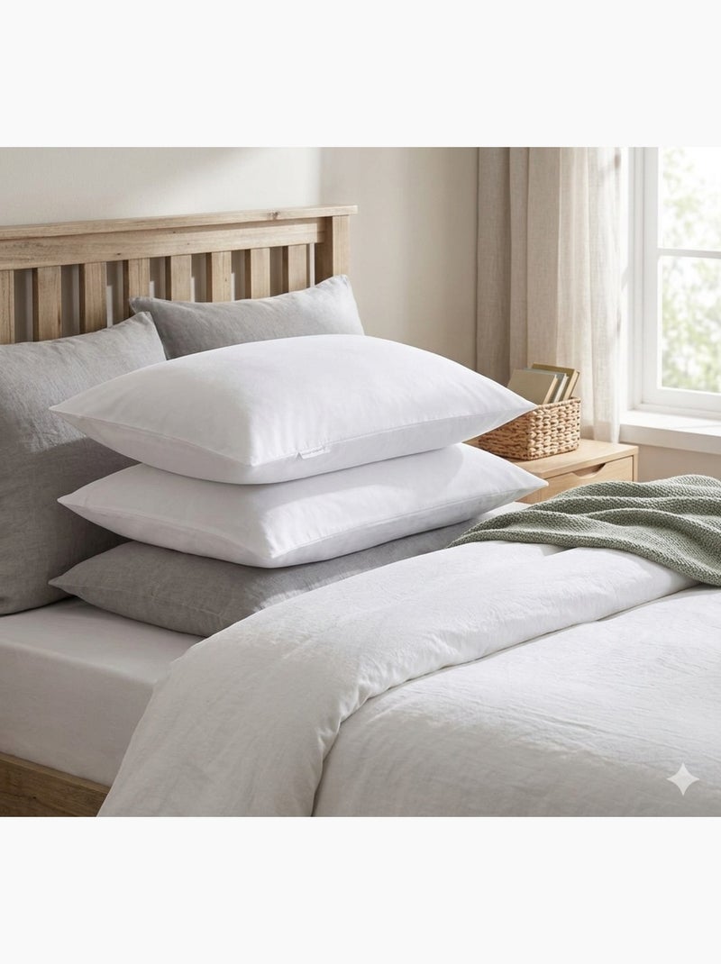 Taie protege oreiller anti acarien Collection Carlyne Blanc - Kiabi
